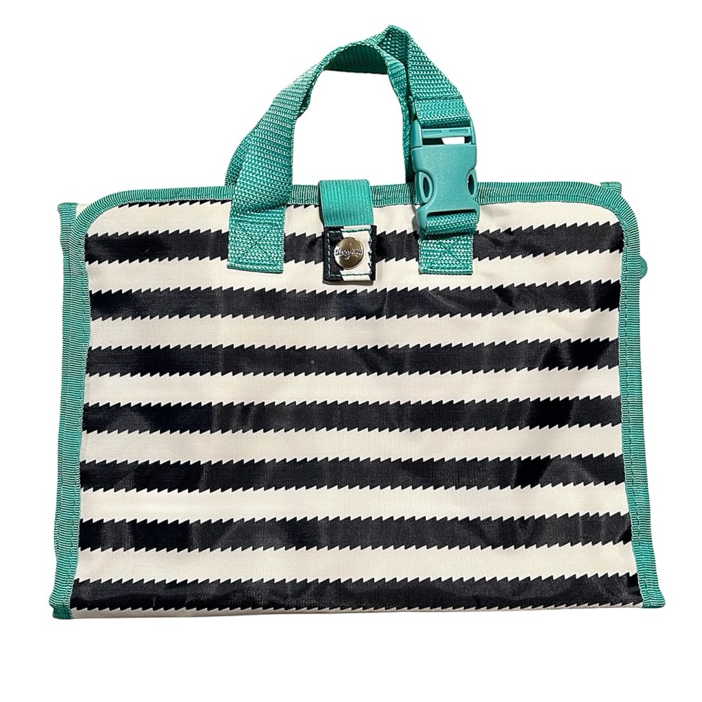 Thirty One Folding Travel Cosmetic Jewelry Case • Hanging Bag •Make Up